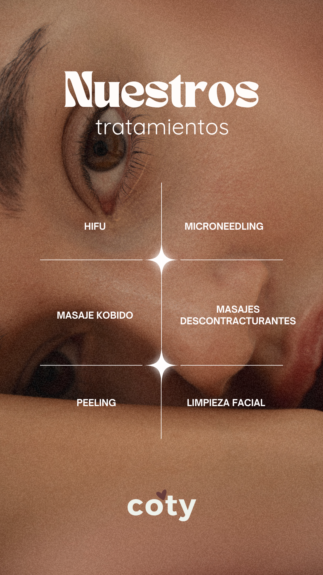 Masaje facial relajante y protocolo dermocosmético en Coty Estética